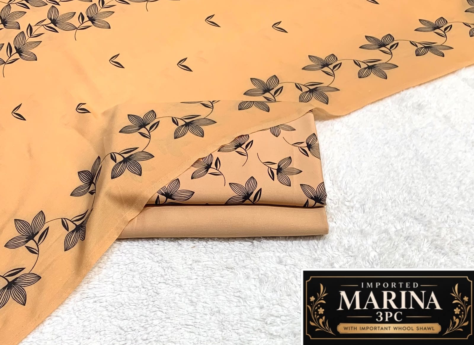 Imported Marina 3pc Collection By It - Orange Black