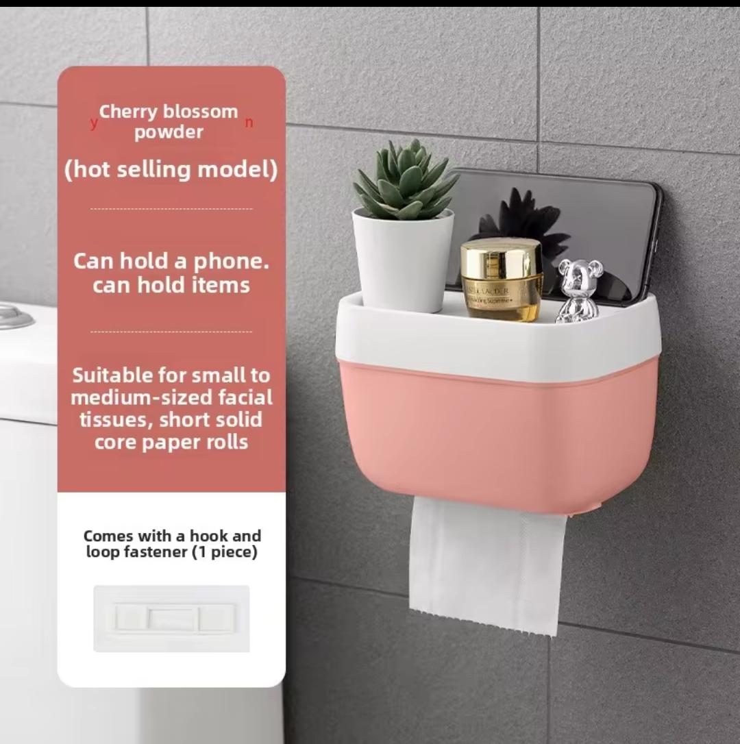 Waterproof No-Drill Toilet Paper Holder Rack - DESIGN 02