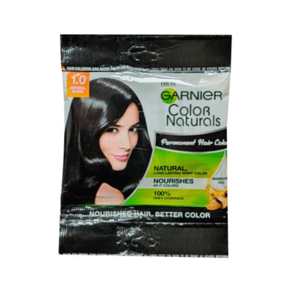 Garnier Hair Colour Natural Black Sachet 1 20g 8 Sachet