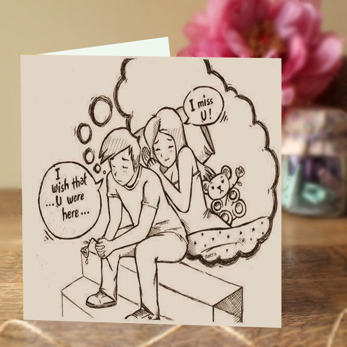 Miss You Card