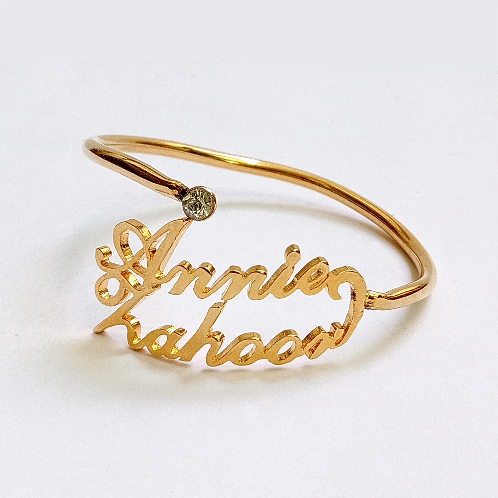 Name Bangle Bracelet