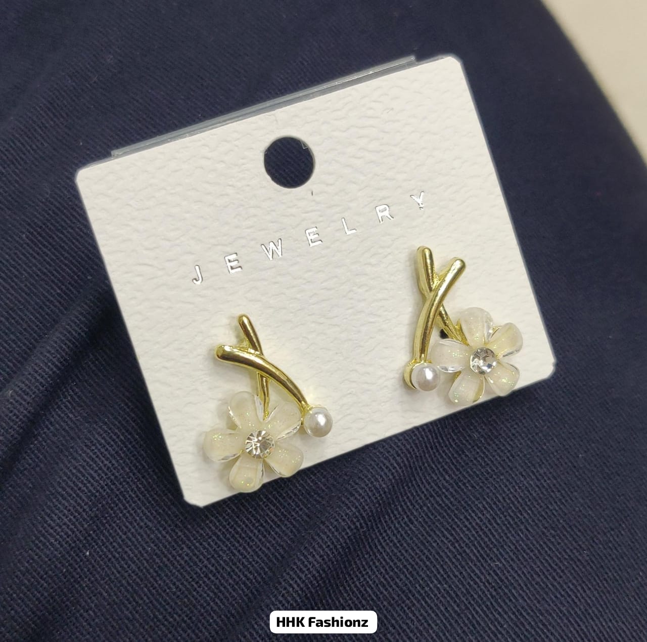 Golden Fancy Earrings - DESIGN 22