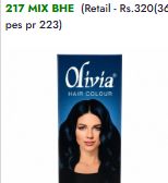 Olivia Hair Colour 10 Blue Black New Print