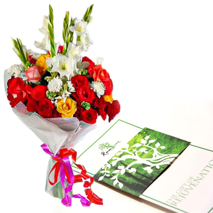 Elegant Bouquet with Raintree Spa Voucher