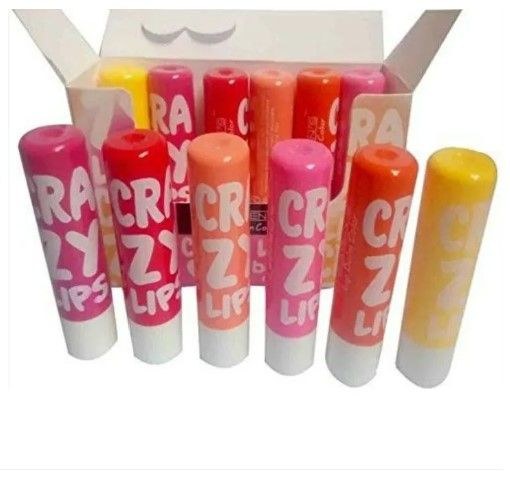Chap Crazy Lips Lip Balm Color 12Pcs Box