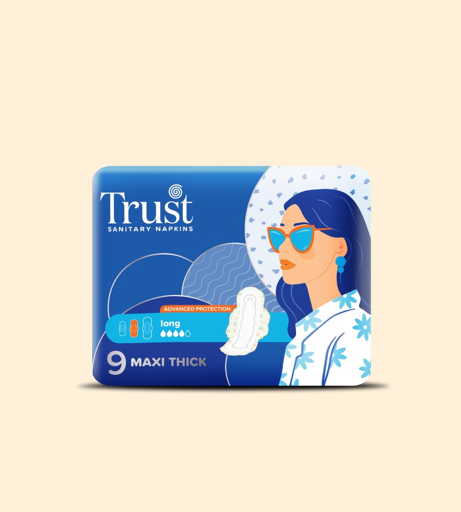 Trust Sanitary Napkins Maxi Thick 6 XXL Pads
