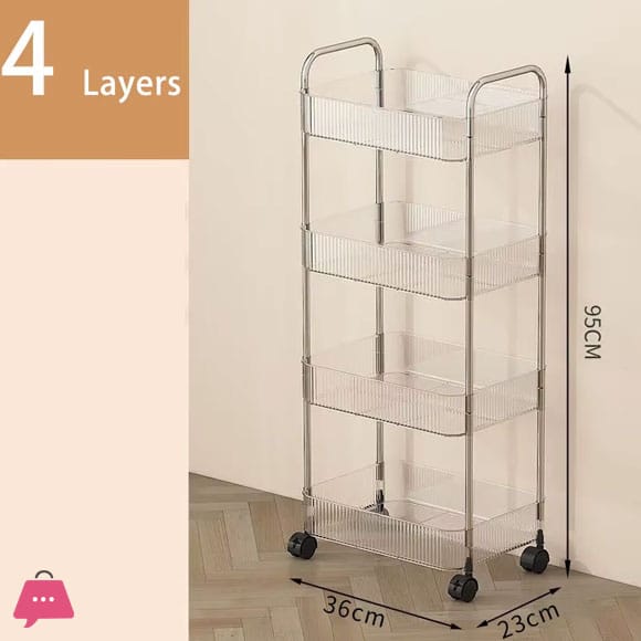 Multi-Layer Storage Rack Trolley