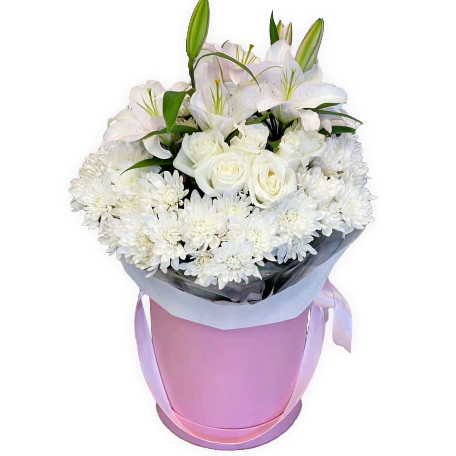Imported White Flowers Head Box