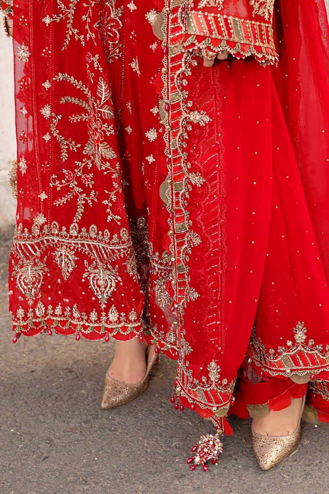 Maria B Chiffon Collection MBC-1098 Premium - Red