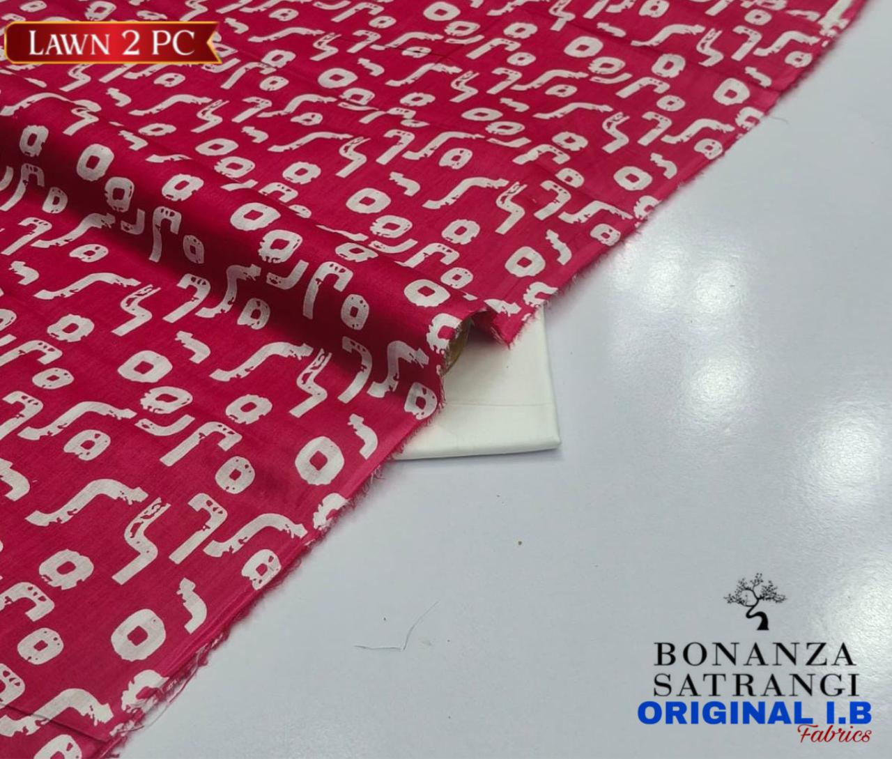 Bonanza 2pc Lawn Summer Collection - Magenta Print